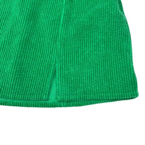 Aerie Women’s Green Corduroy Slit Mini Skirt Size Small - Picture 6 of 6